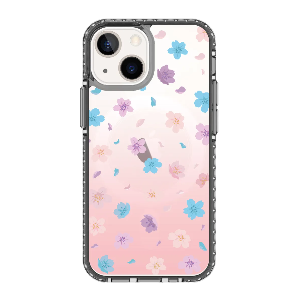 5136-iphone-13-mini-golden-case-magsafe-compatible-transparent-black