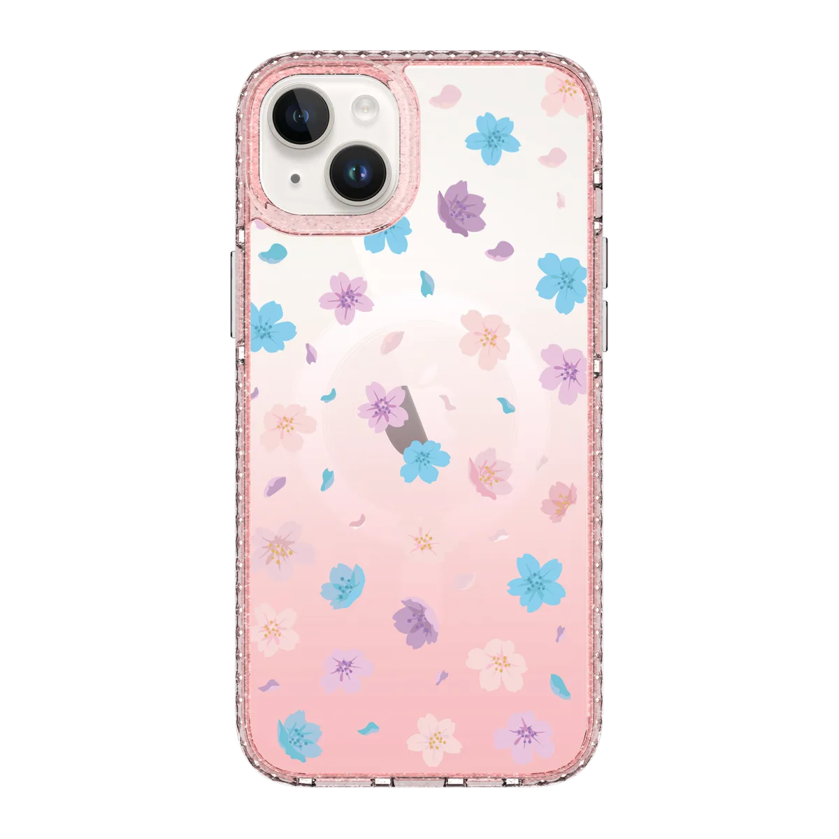 5136-iphone-14-plus-golden-case-magsafe-compatible-pink-glitter