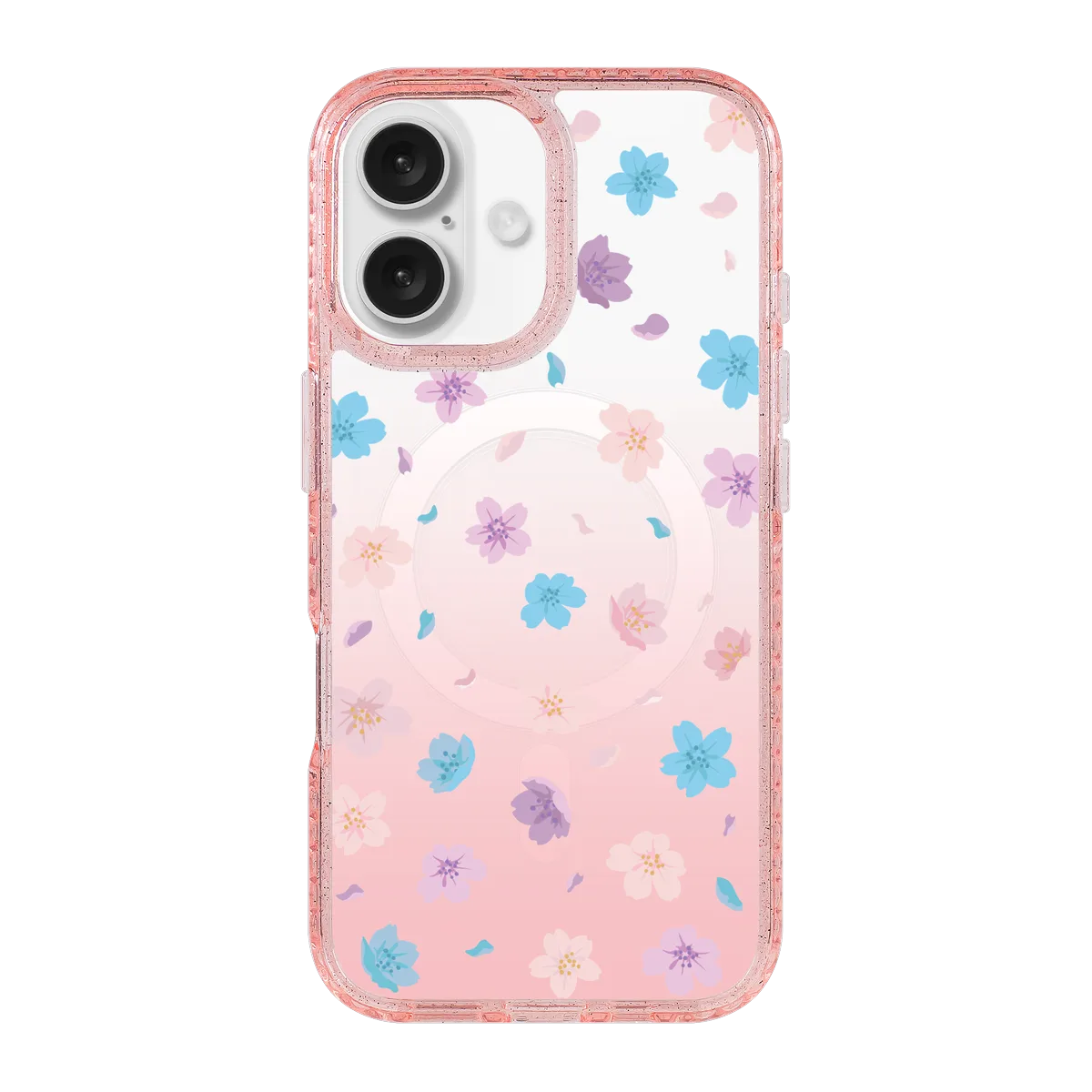 5136-iphone-16-golden-case-magsafe-compatible-pink-glitter