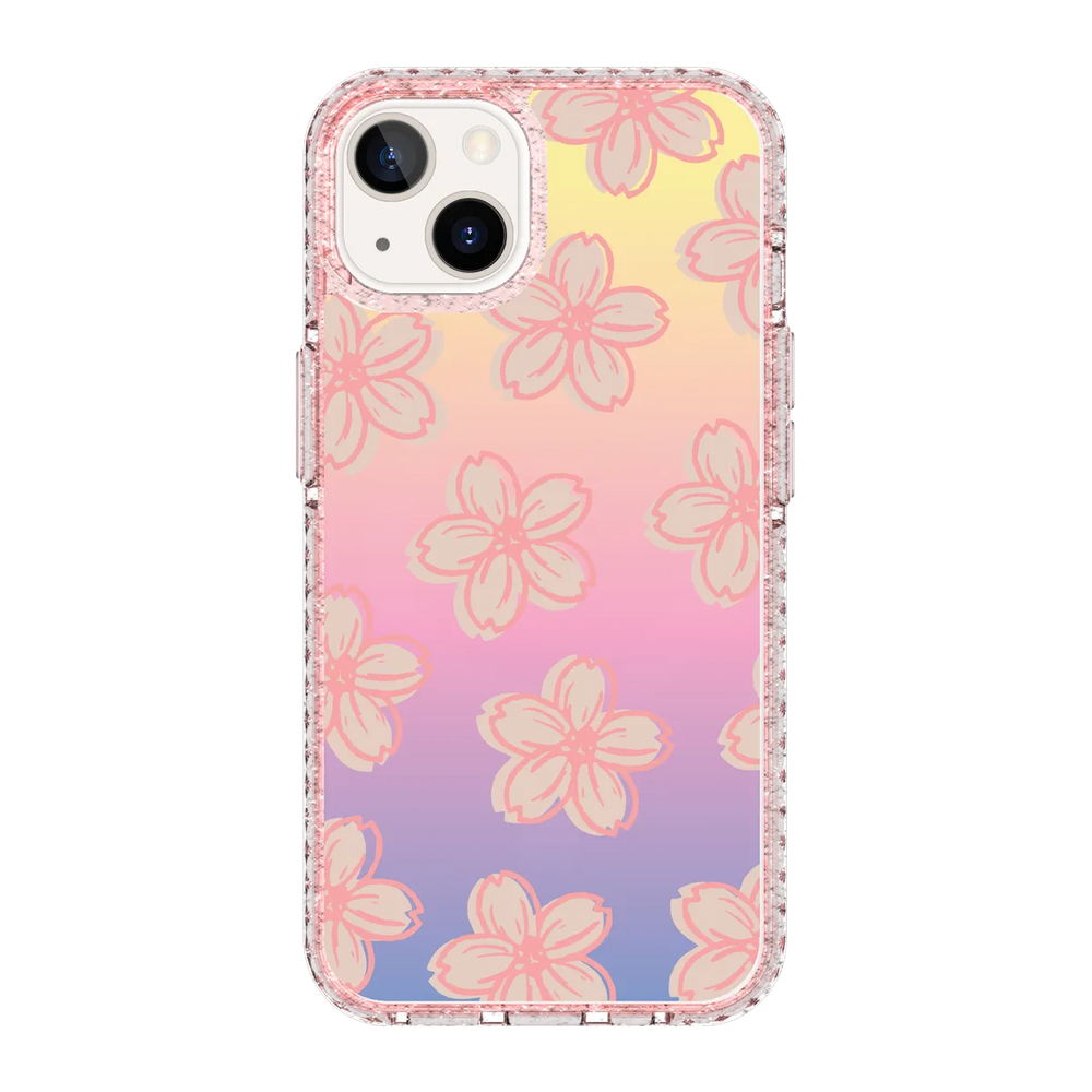 5138-iphone-13-golden-case-magsafe-compatible-pink-glitter