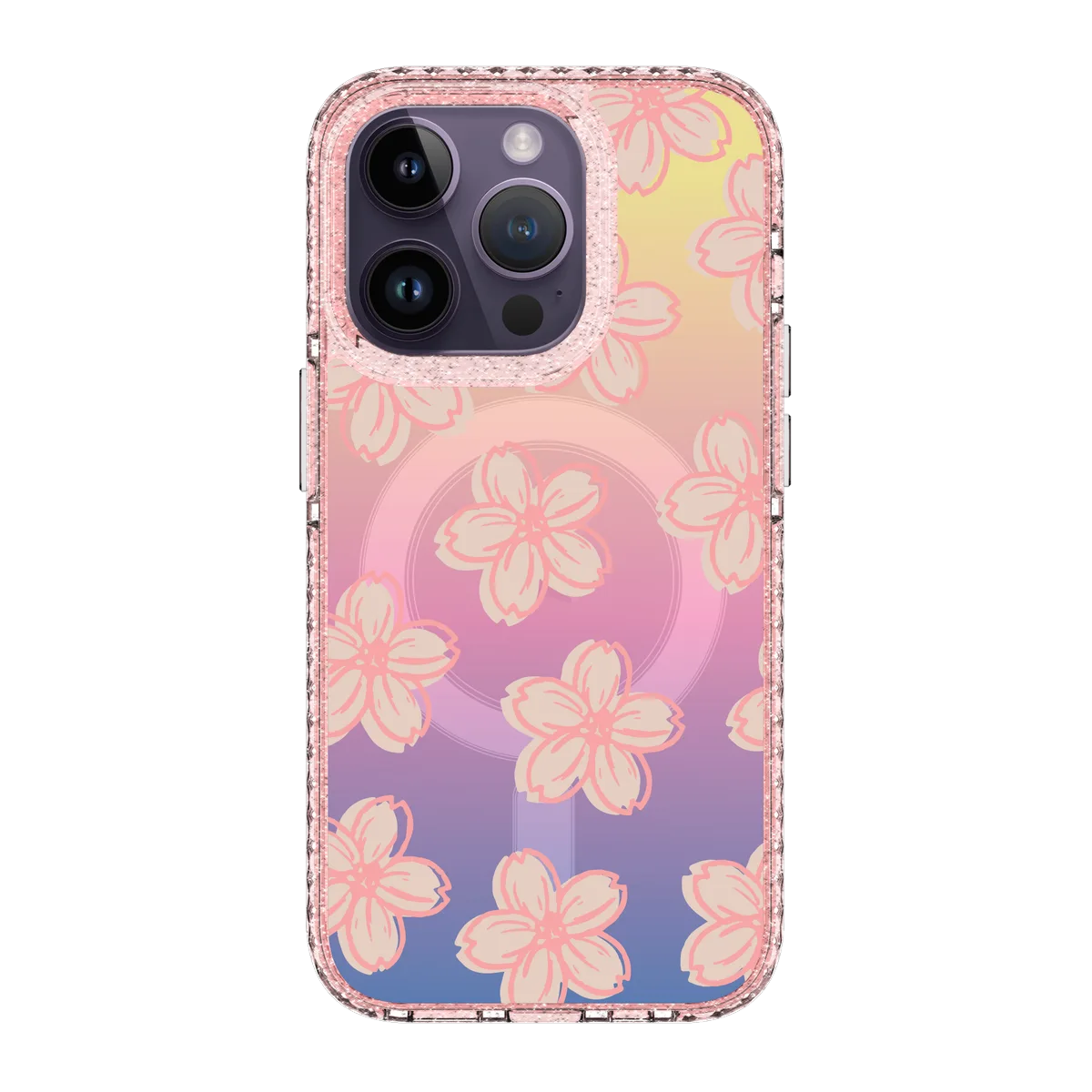5138-iphone-14-pro-golden-case-magsafe-compatible-pink-glitter
