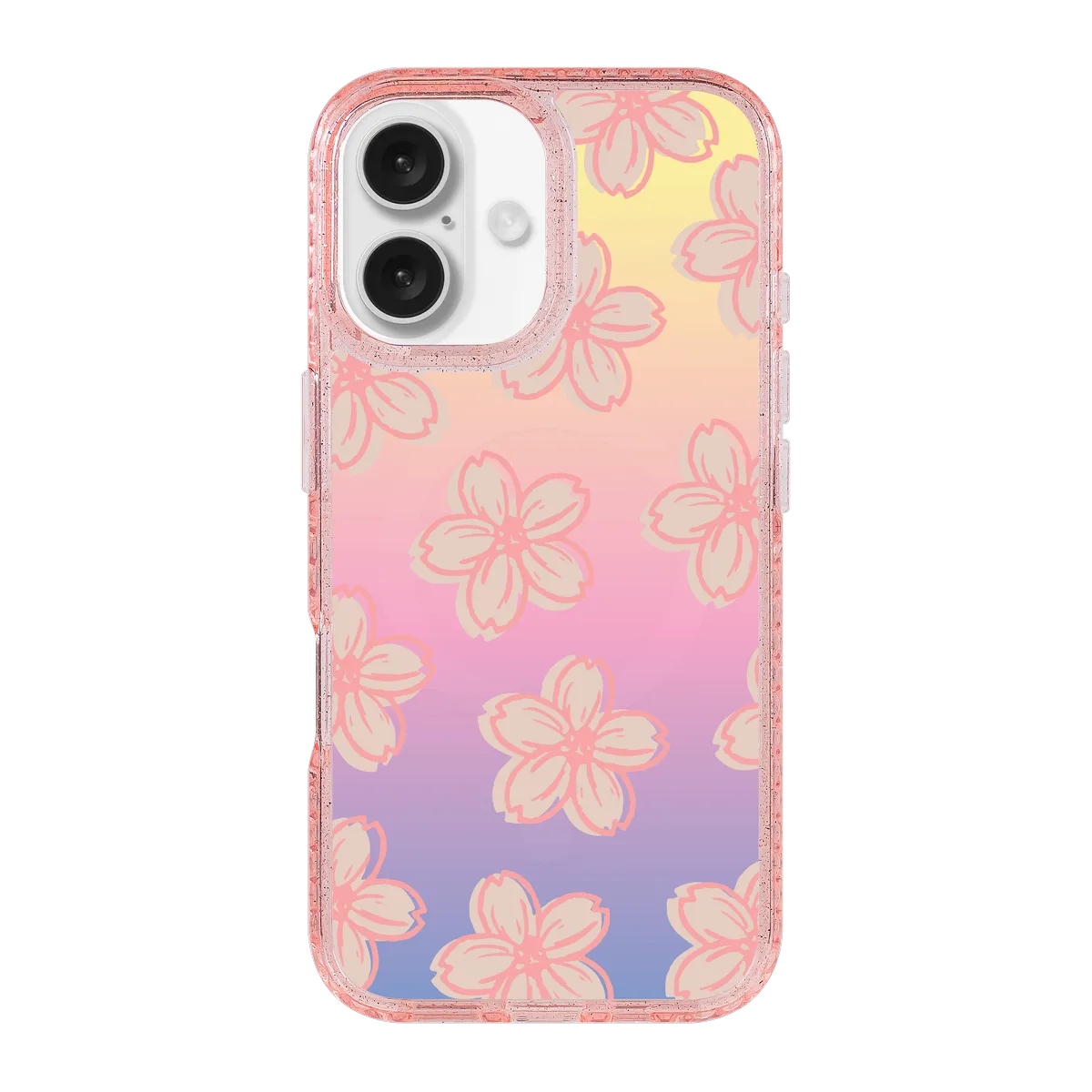 5138-iphone-16-golden-case-magsafe-compatible-pink-glitter
