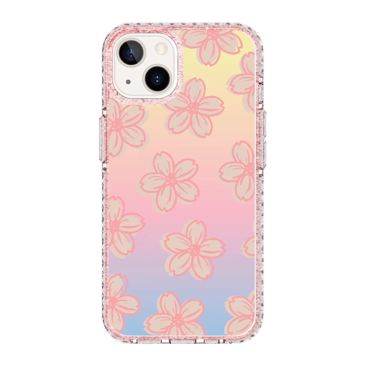5139-iphone-13-golden-case-magsafe-compatible-pink-glitter