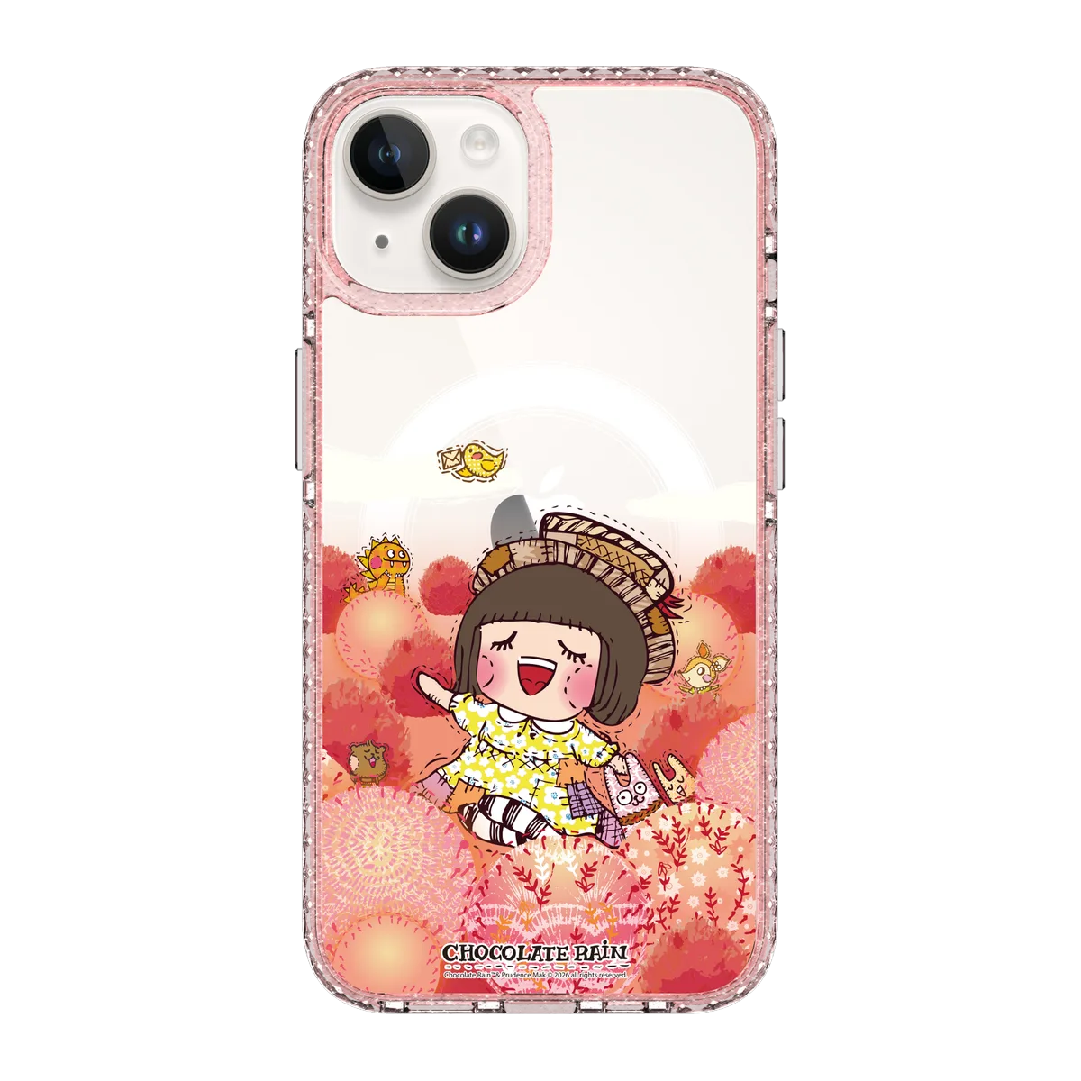 6236-iphone-14-golden-case-magsafe-compatible-pink-glitter