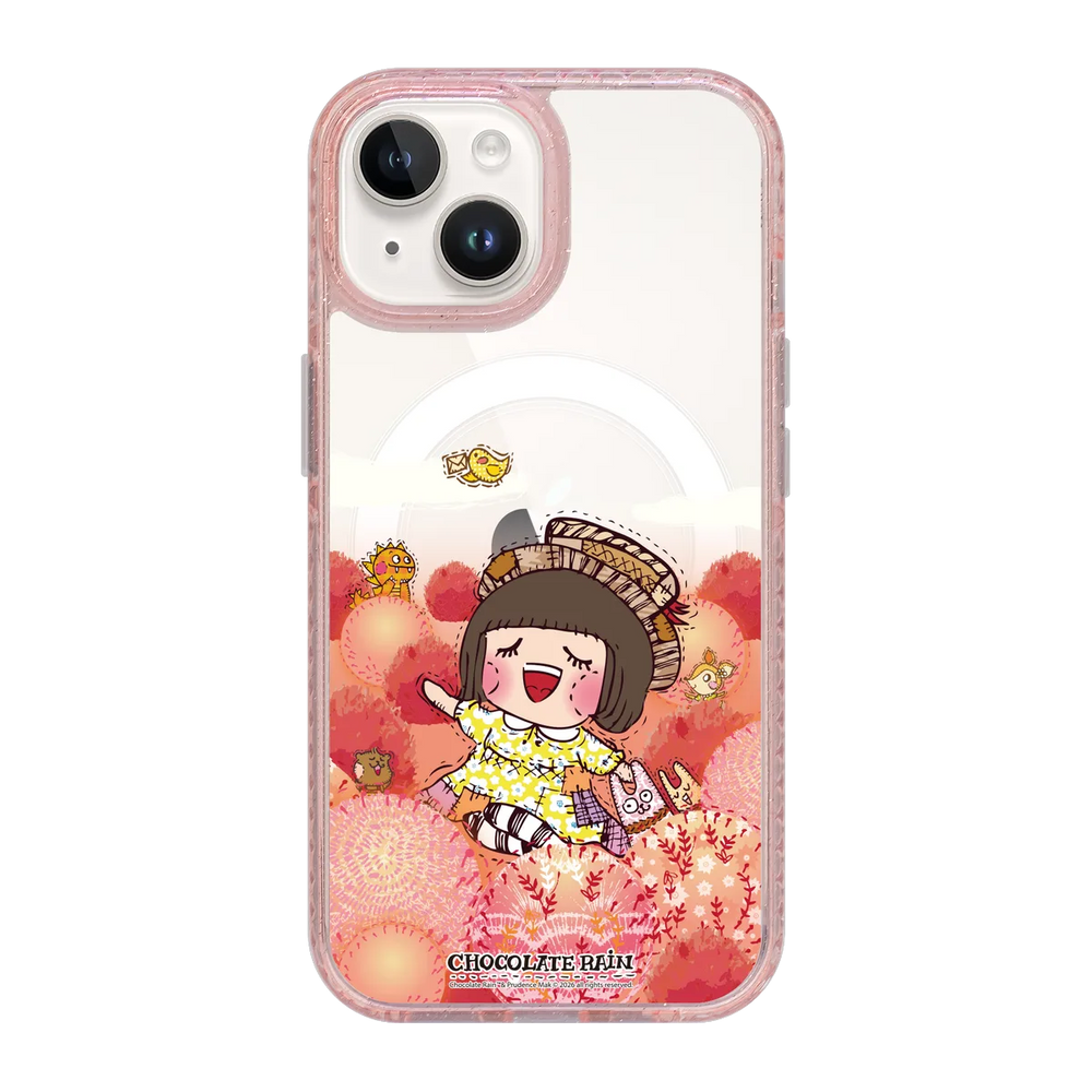 6236-iphone-15-golden-case-magsafe-compatible-pink-glitter