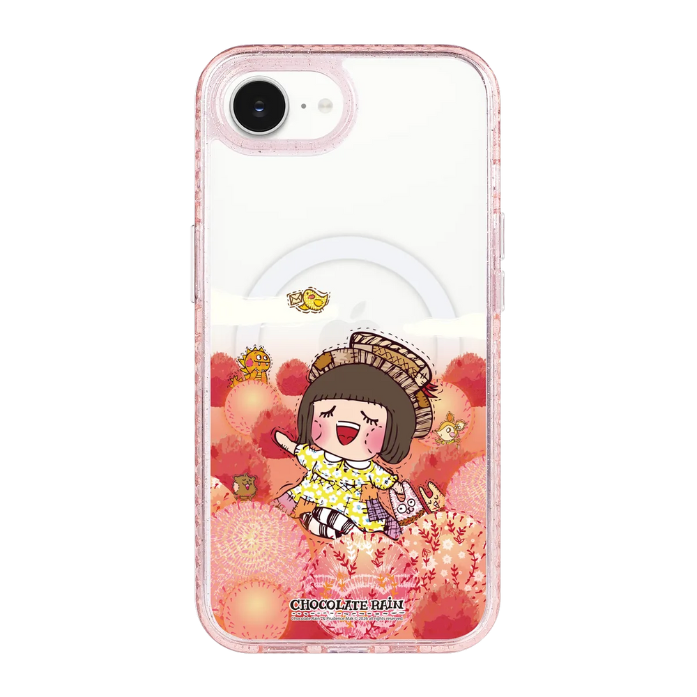 6236-iphone-16-e-golden-case-magsafe-compatible-pink-glitter