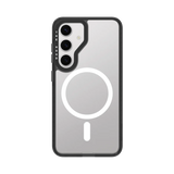 front-galaxy-s25-goldensnap-case-magsafe-compatible-transparent-black