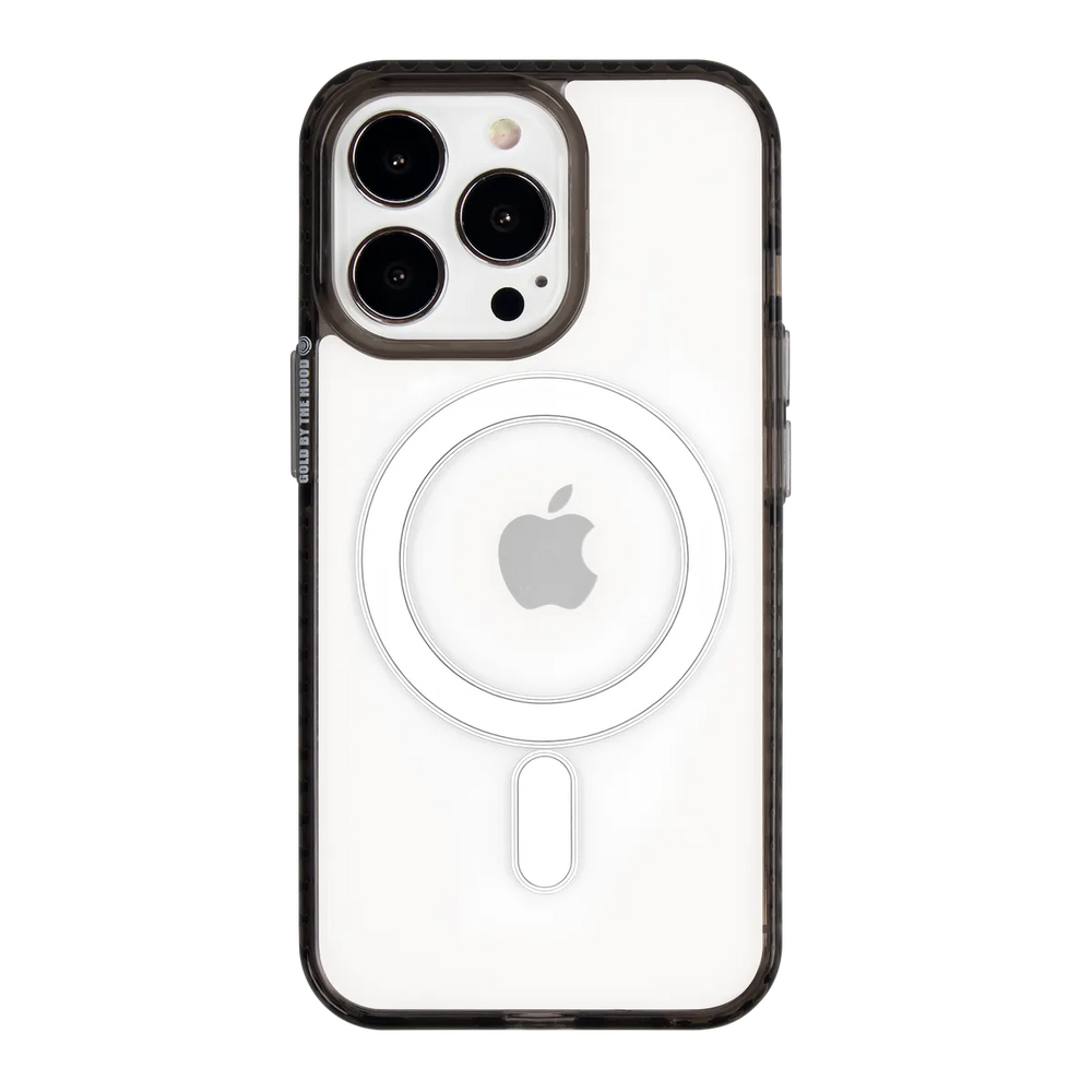 front-iphone-13-pro-golden-case-magsafe-compatible-transparent-black