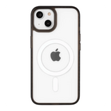 front-iphone-15-golden-case-magsafe-compatible-transparent-black