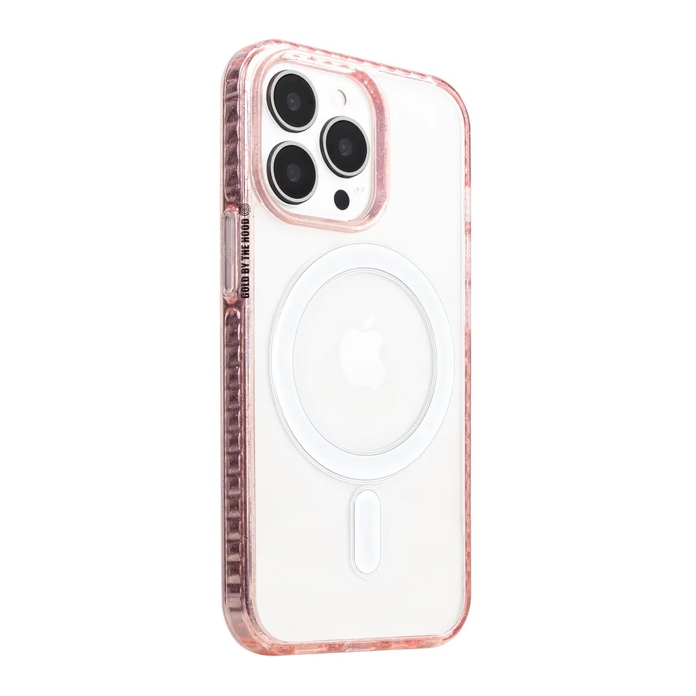 left-iphone-13-pro-max-golden-case-magsafe-compatible-pink-glitter