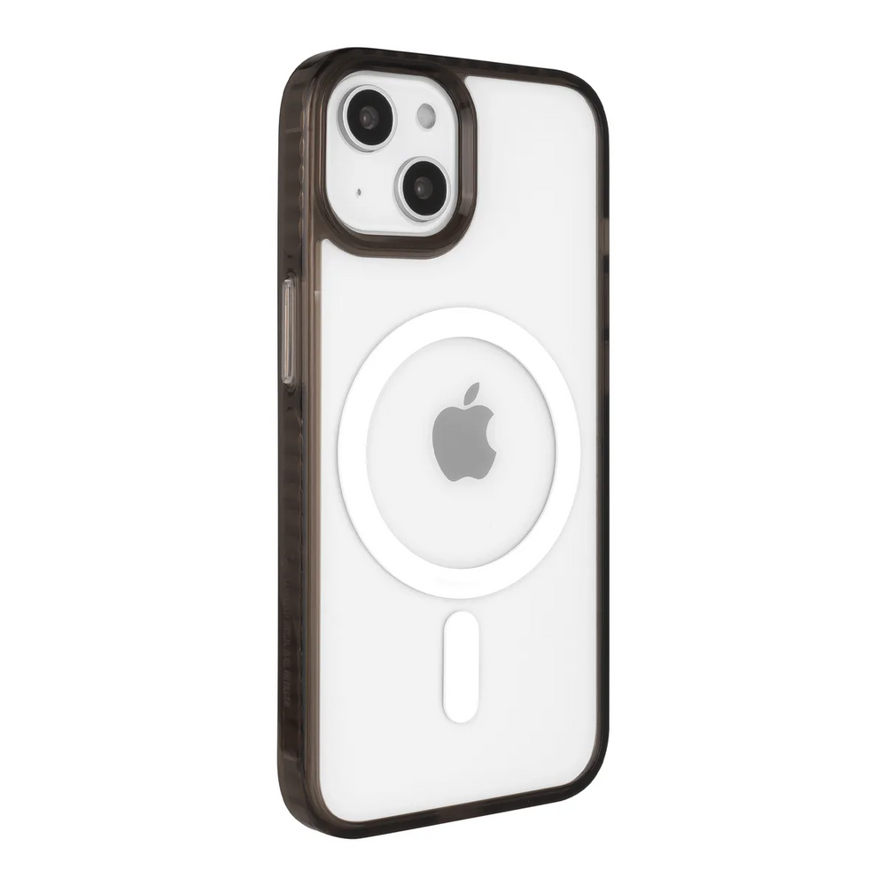 left-iphone-14-golden-case-magsafe-compatible-transparent-black