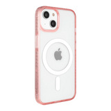 left-iphone-15-golden-case-magsafe-compatible-pink-glitter