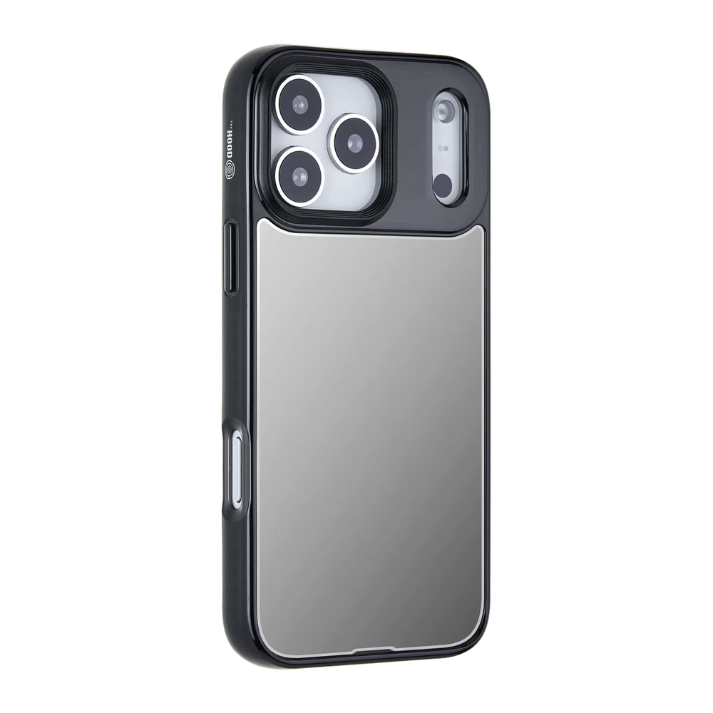 left-iphone-17-pro-max-goldensnap-mirror-case-magsafe-compatible-transparent-black