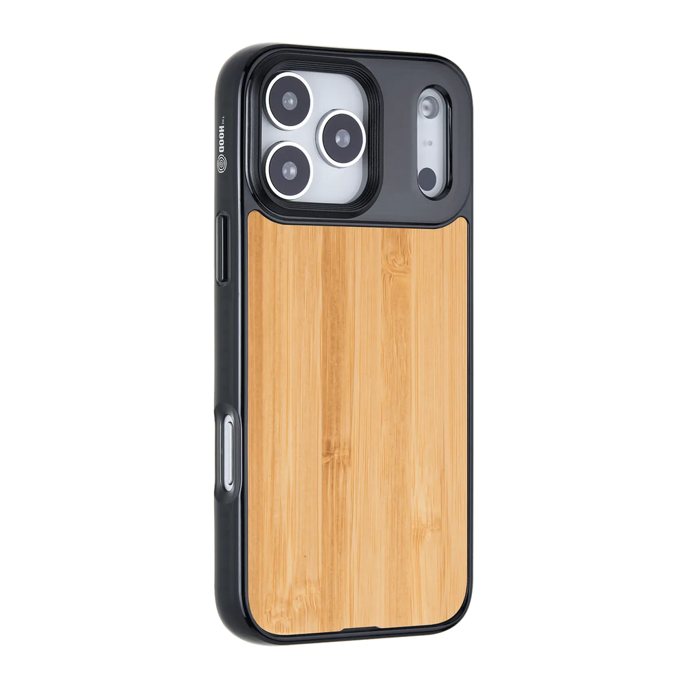 left-iphone-17-pro-max-goldensnap-wooden-case-magsafe-compatible-transparent-black-bamboo