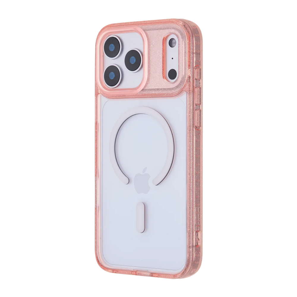 right-iphone-17-pro-max-goldensnap-case-magsafe-compatible-pink-glitter