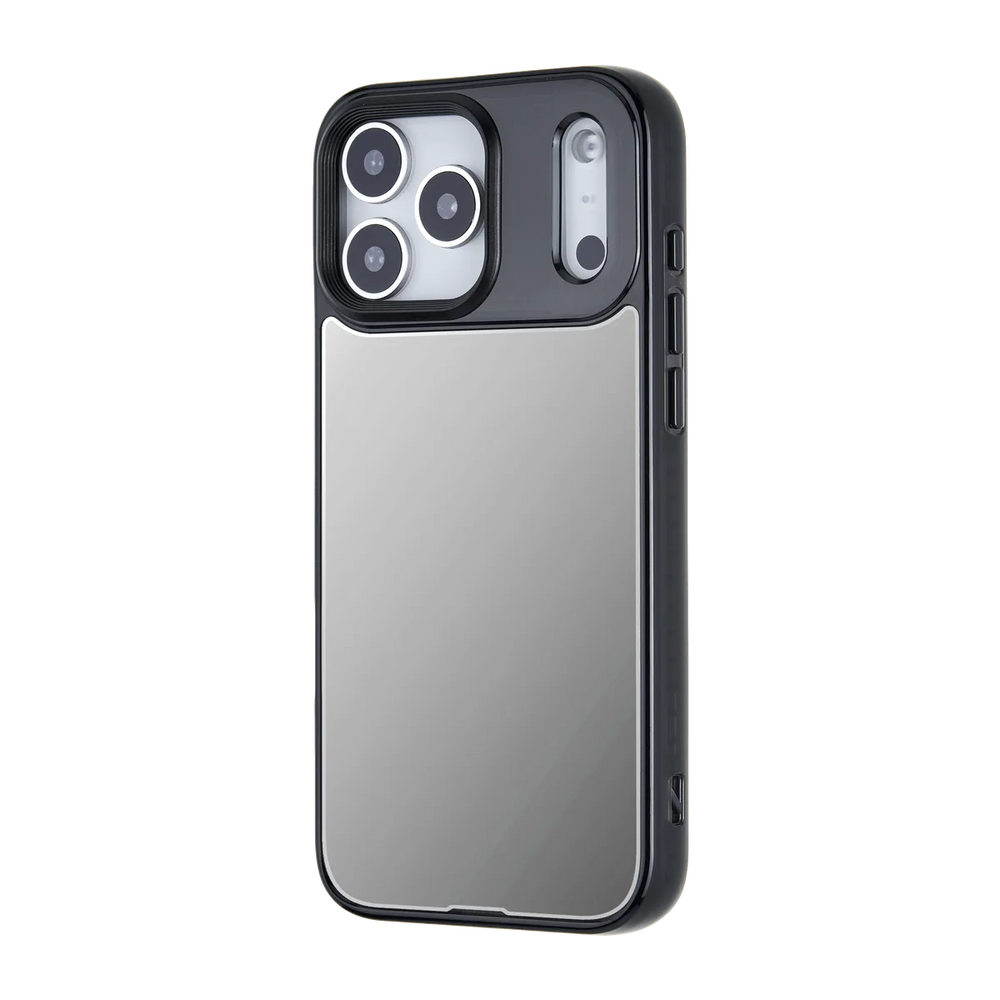 right-iphone-17-pro-max-goldensnap-mirror-case-magsafe-compatible-transparent-black